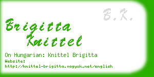 brigitta knittel business card